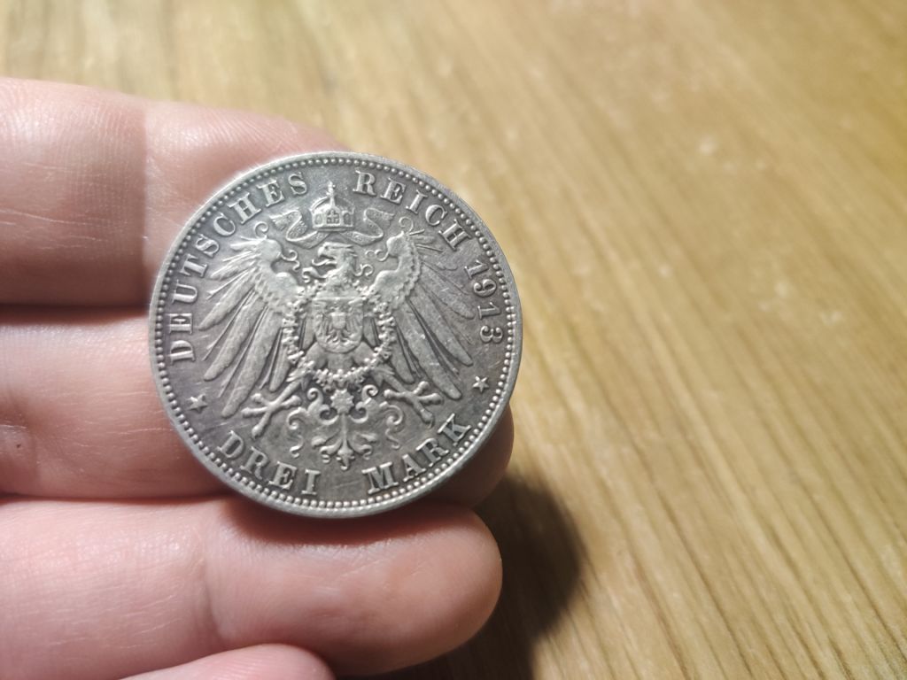 Германская империя 3 марки, 1913 100 лет Битве народов - фото фото фото 2