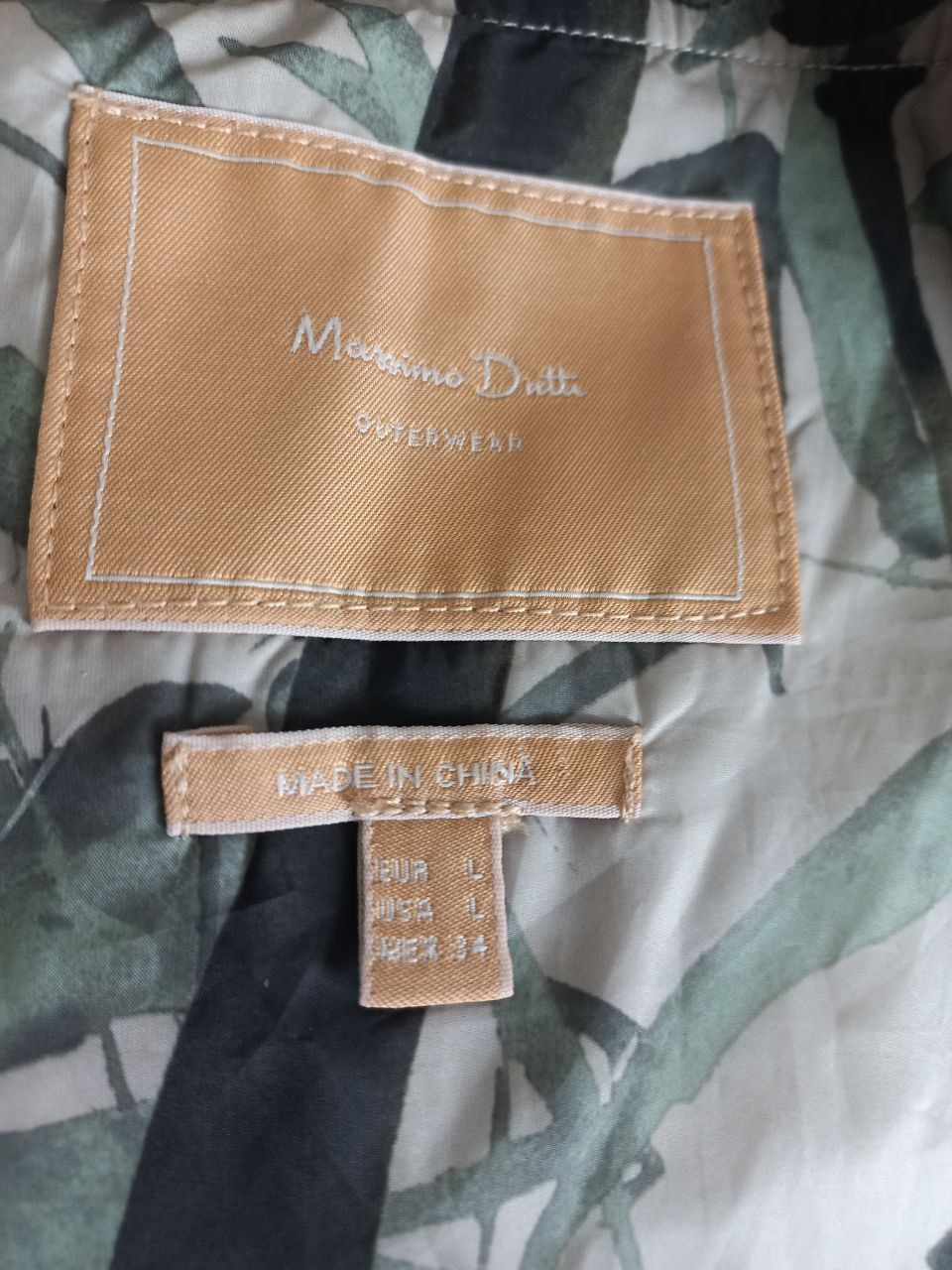 Куртка вітровка Massimo Dutti р.L - фото фото фото 3