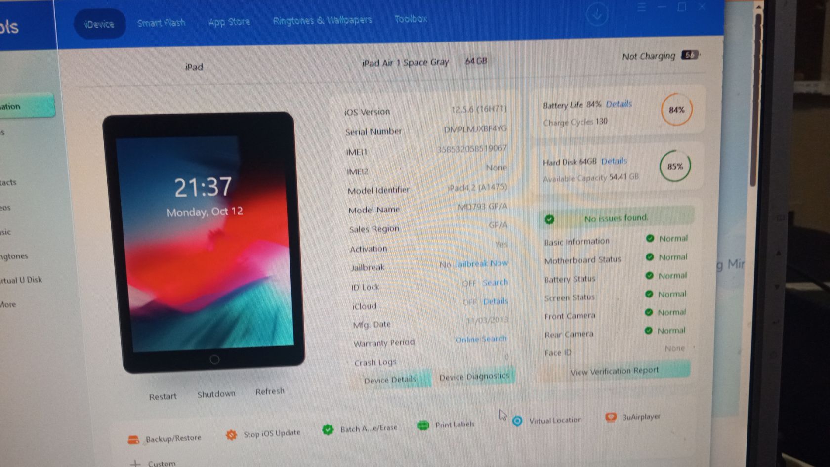 Планшет Apple iPad Air 1 64GB Space Gray   (Wi-Fi + LTE/SIM) - фото фото фото 3