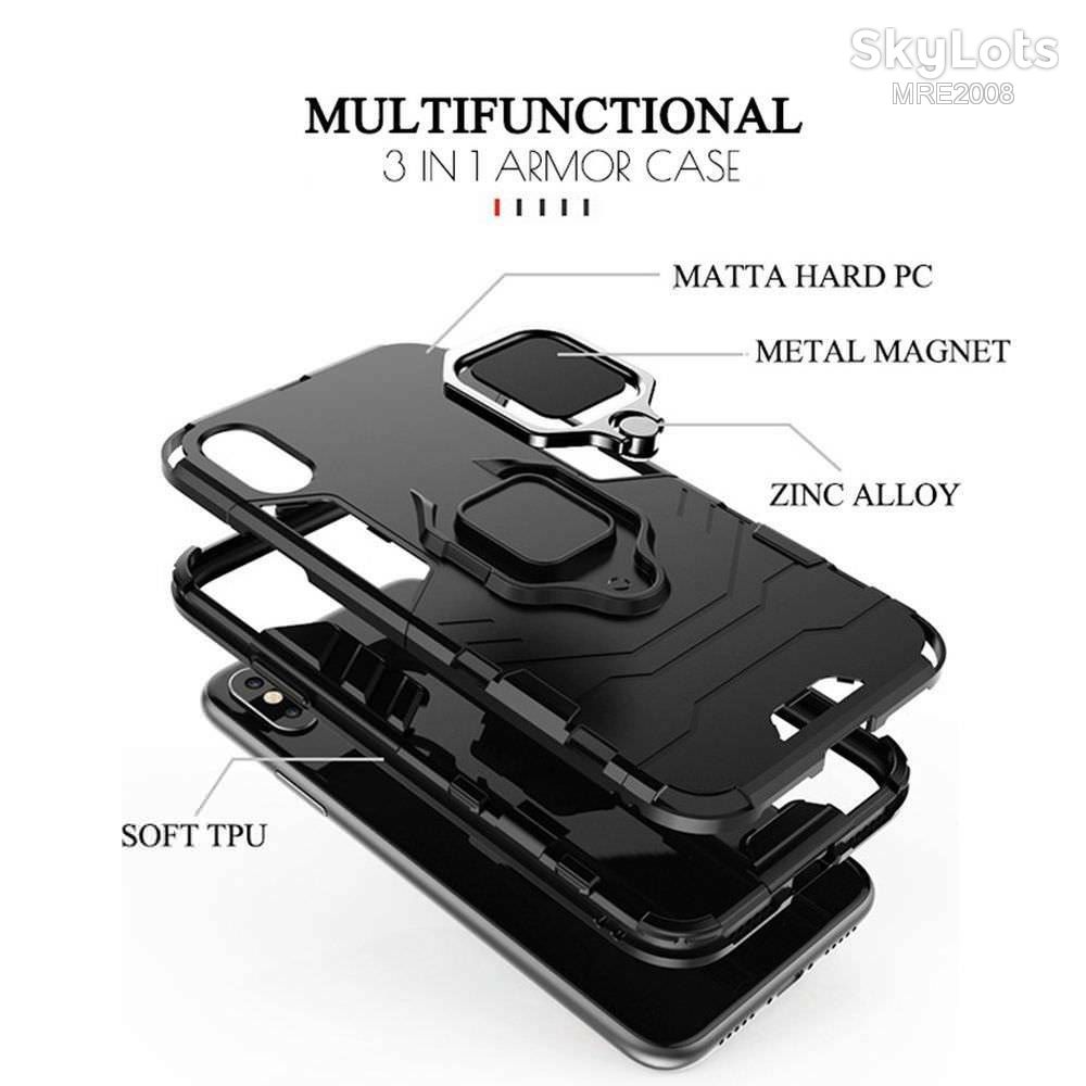 Чехол Armour Magnet Case с кольцом для Samsung Galaxy A41 A415 black - фото фото фото 3