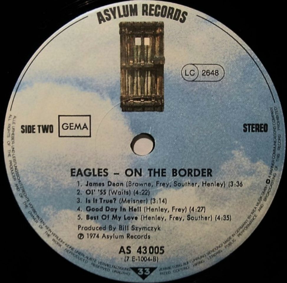 Eagles - On The Border - 1974.   (LP). 12. Vinyl. Пластинка. Germany. - фото фото фото 3