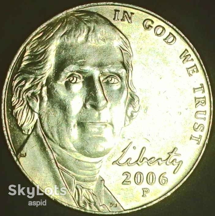 США 5 центів, 2006 P Джефферсон Нікель СОСТОЯНИЕ!!! [3.104] - фото фото фото 0