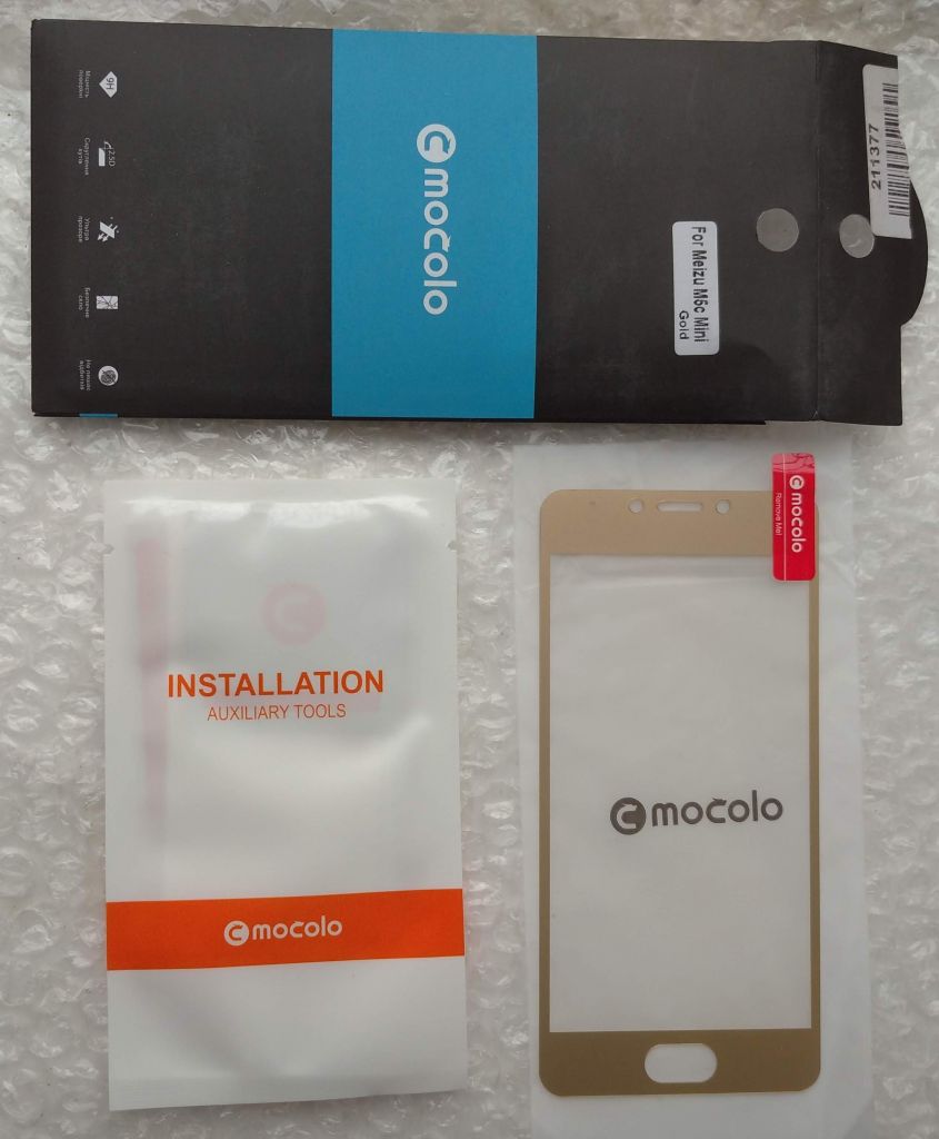 Защитное стекло Mocolo 2.5D for Meizu M5c mini - Full Screen Gold - фото фото фото 0