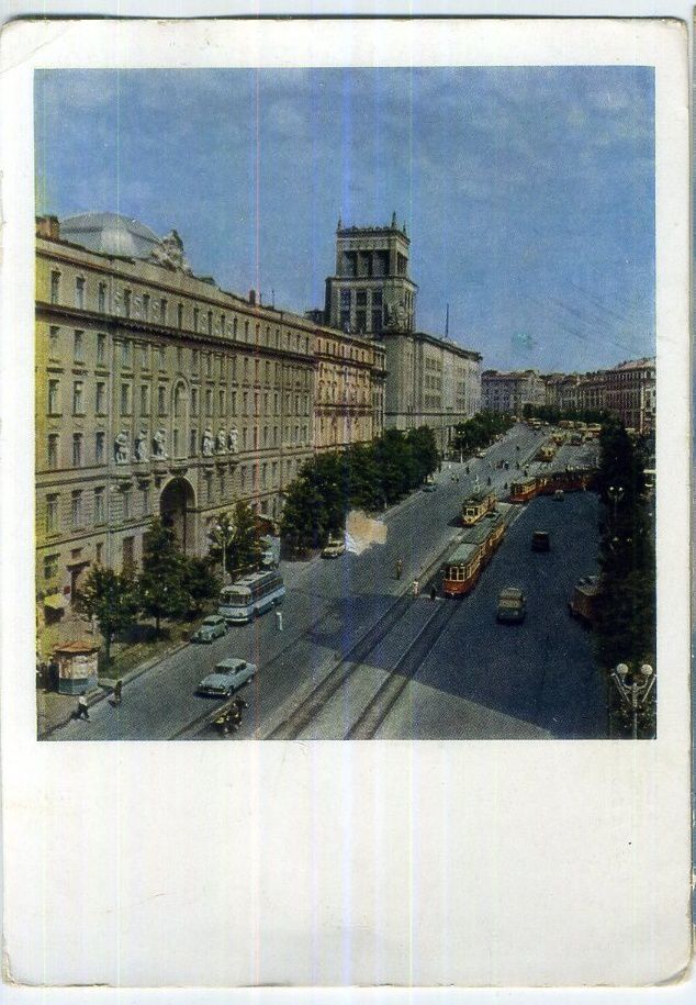 Харьков Площадь Тевелева 26.07.1963 ДМПК в5-5 трамвай - фото фото фото 0