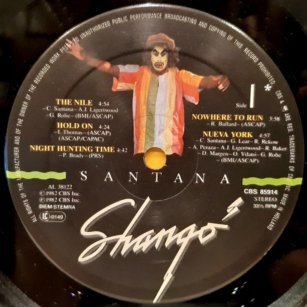 Santana - Shango - 1982.   (LP). 12. Vinyl. Пластинка. Holland. - фото фото фото 5