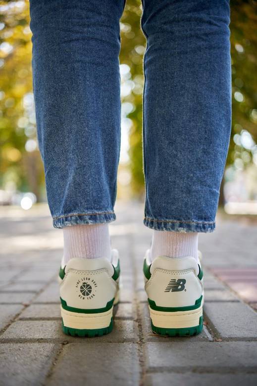 New Balance 550 Green Leather Leon Dore 36 - фото фото фото 8