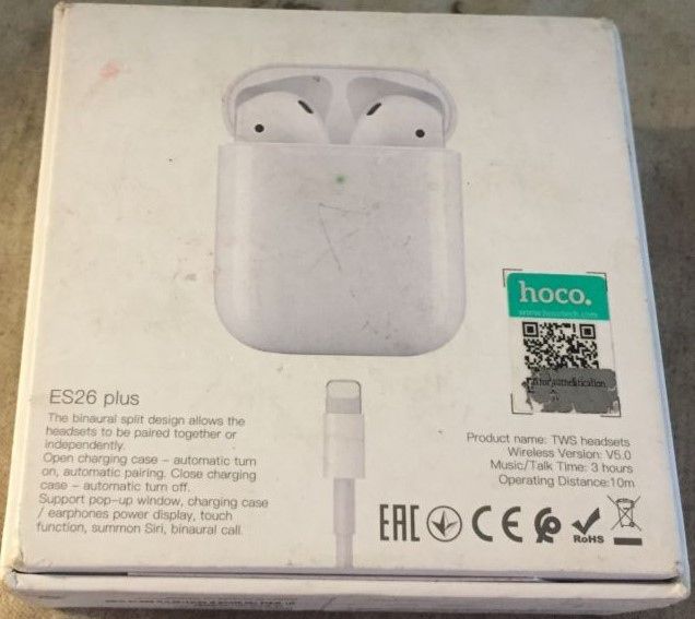 Коробка AirPods Hoco Es25 plus! - фото фото фото 1