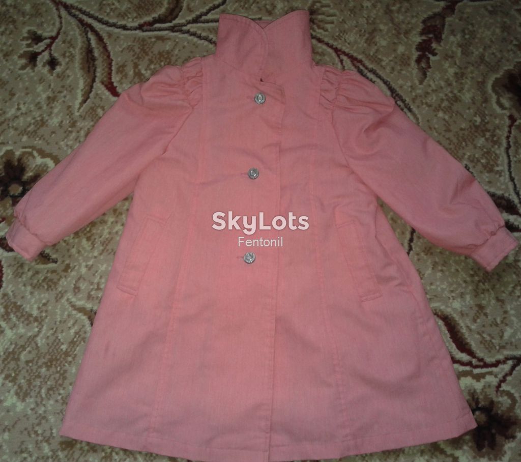 Пальто для девочки 4-5 лет идеальное состояние - фото фото фото 0