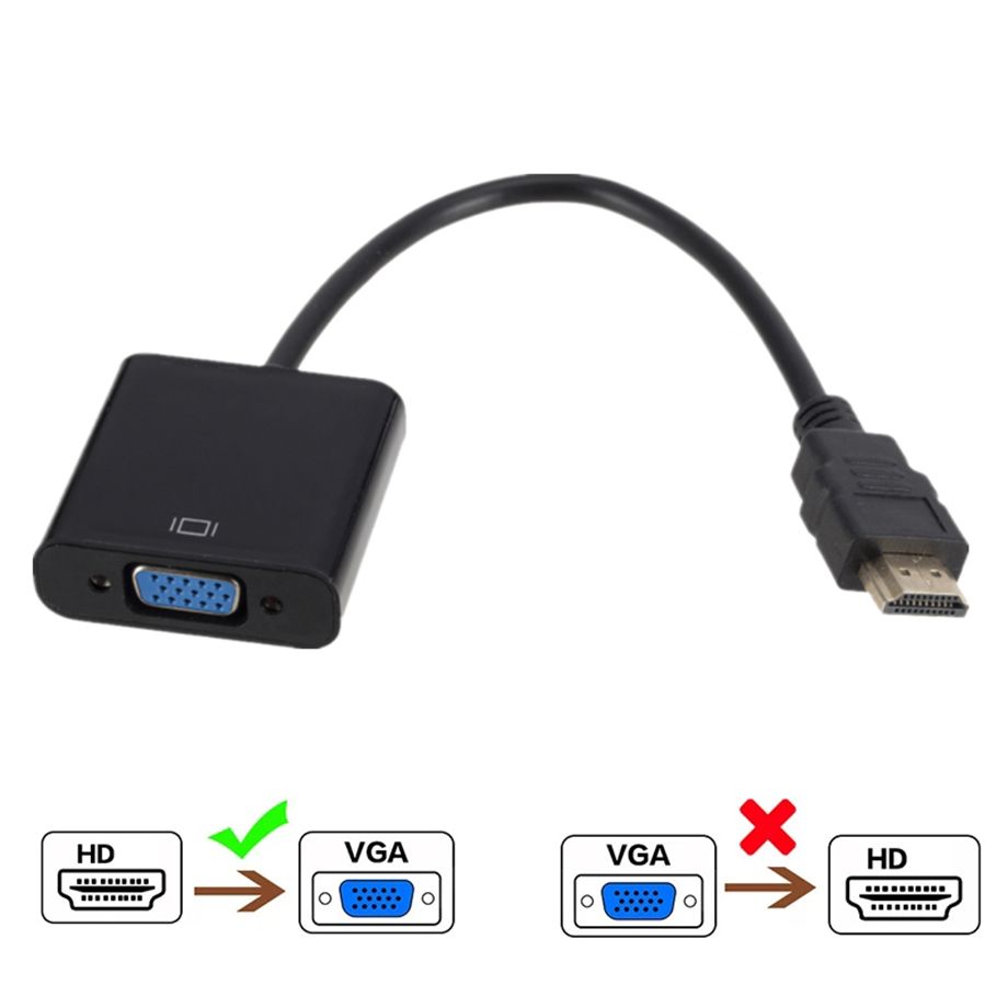 Перехідник HDMI-VGA,  для монітора, відеокарти, ps4, ps5 - фото фото фото 1