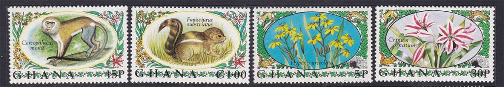 NM Фауна  Гана  1972 г MNH - флора - - фото фото фото 0