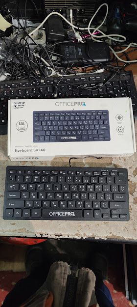 Брендовая клавиатура OfficePro SK240 USB № 24270218 - фото фото фото 0