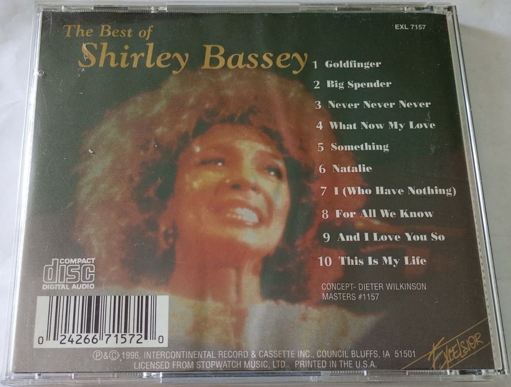 SHIRLEY BASSEY The Best Of Shirley Bassey CD US - фото фото фото 2