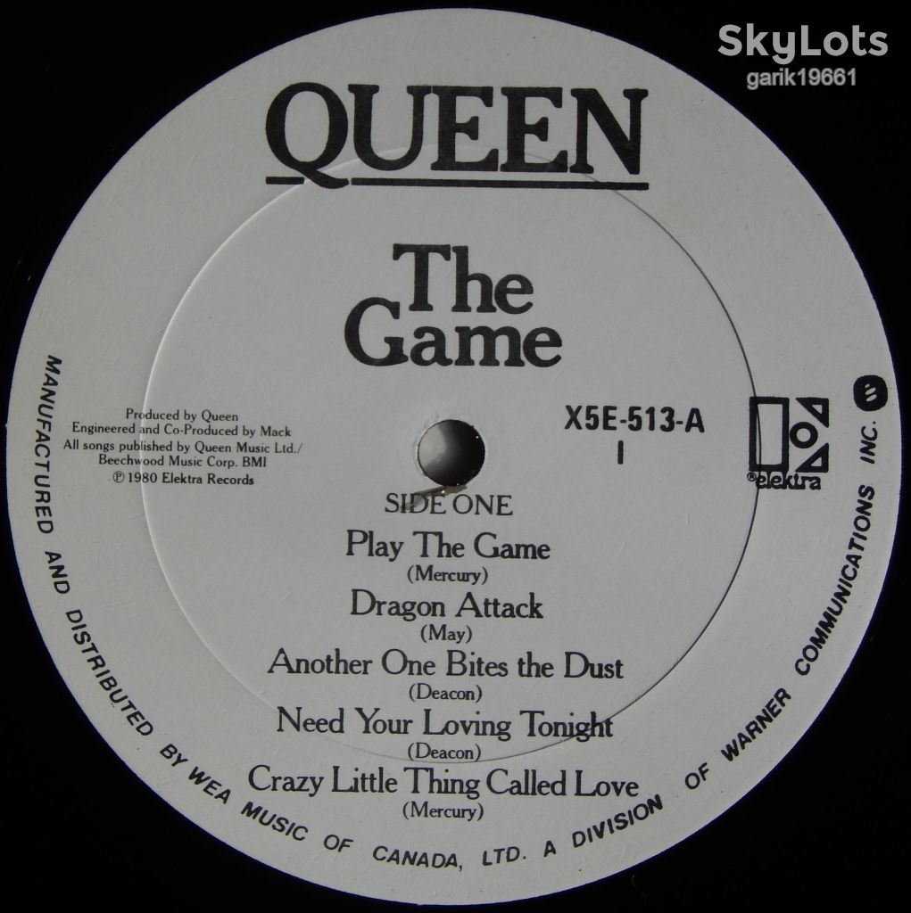 Queen – The Game   (Elektra – X5E-513, Canada) inner sleeve NM-/NM- - фото фото фото 3
