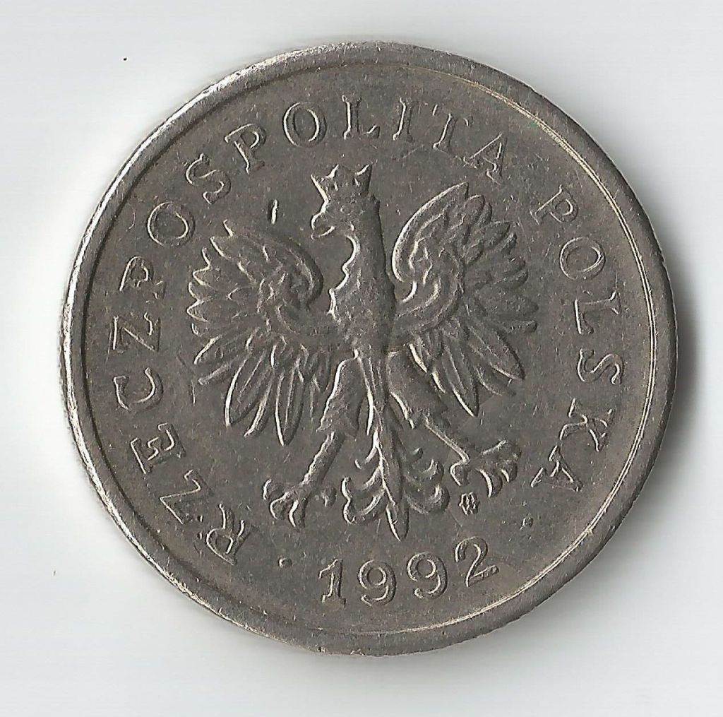 1 злотый  (złoty) 1992 года. - фото фото фото 1