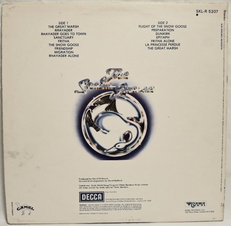 Camel - The Snow Goose - 1975.  (LP). 12. Vinyl. Пластинка. England. - фото фото фото 1