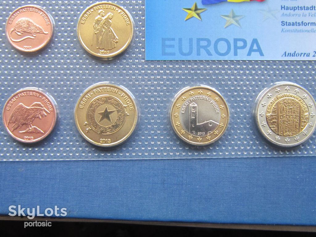 Подарочный набор 8 монет Андорра 2013 Проба Европроба фауна этнос UNC - фото фото фото 4