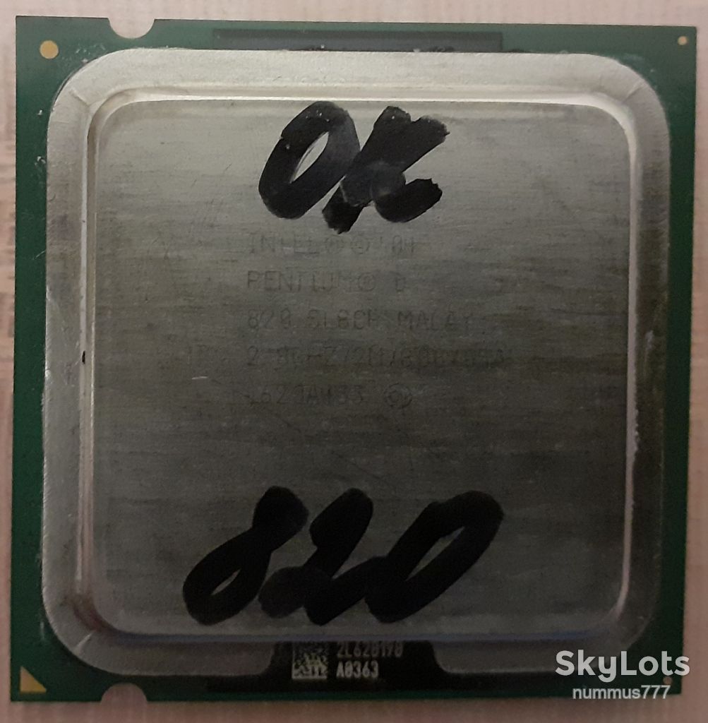 Процесор 775 сокет Intel Pentium D 820 800 шина Тест ОК - фото фото фото 0