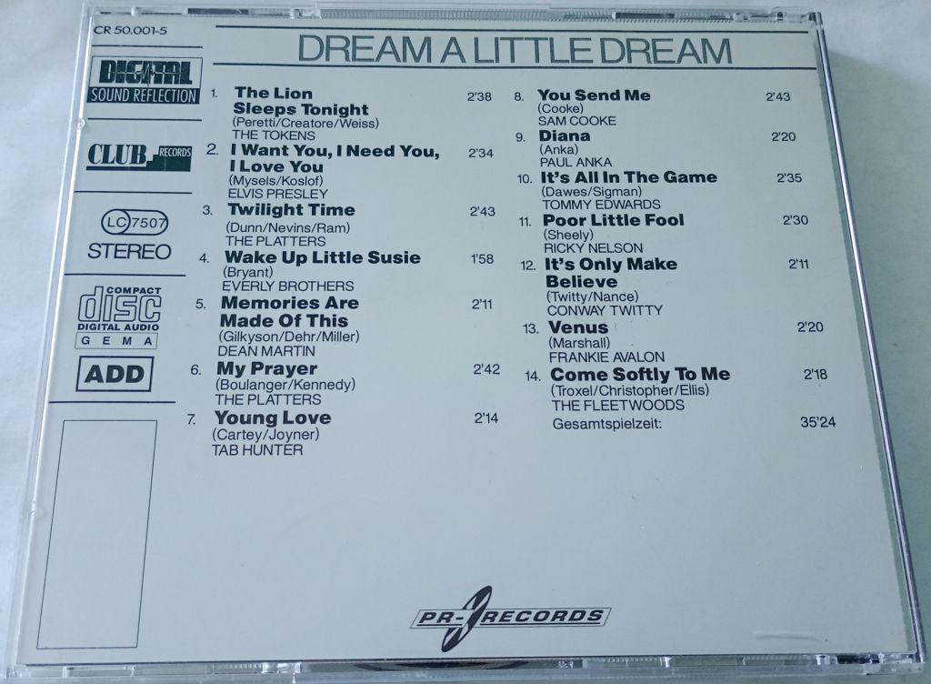 VARIOUS Dream A Little Dream Vol.5 CD Germany - фото фото фото 2