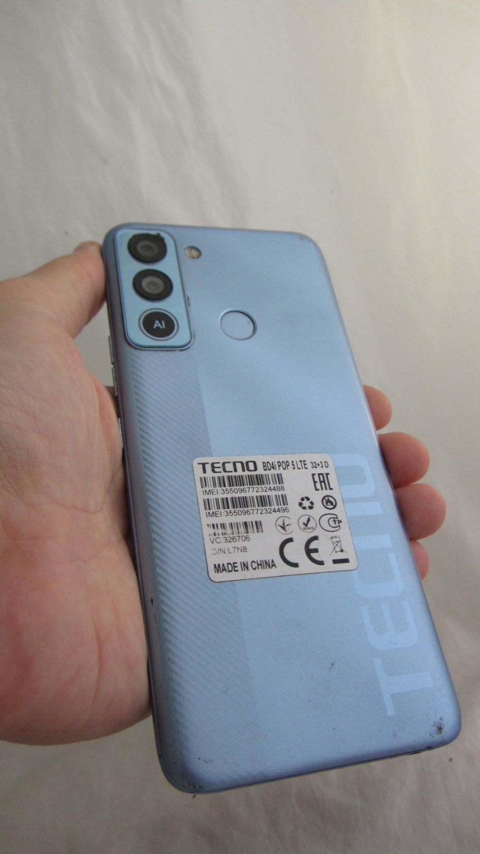 Tecno POP 5 LTE BD4i 3/32GB Ice Blue - фото фото фото 4
