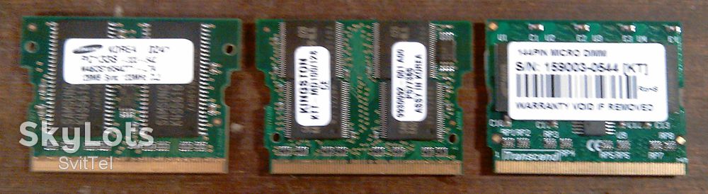 Micro sodimm SDRAM 144pin 128MB PC100 Sony Toshiba - фото фото фото 0