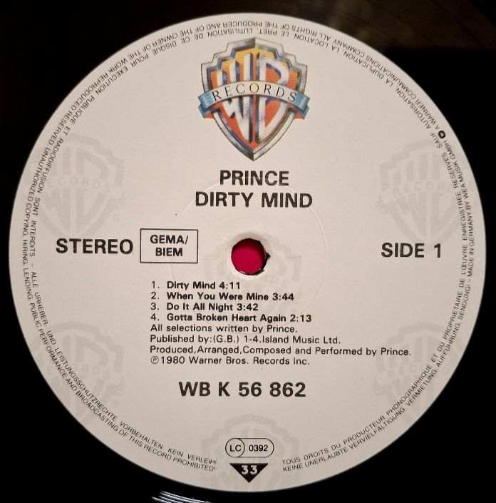 Prince - Dirty Mind - 1980.  (LP). 12. Vinyl. Пластинка. UK &amp; Europe. - фото фото фото 4