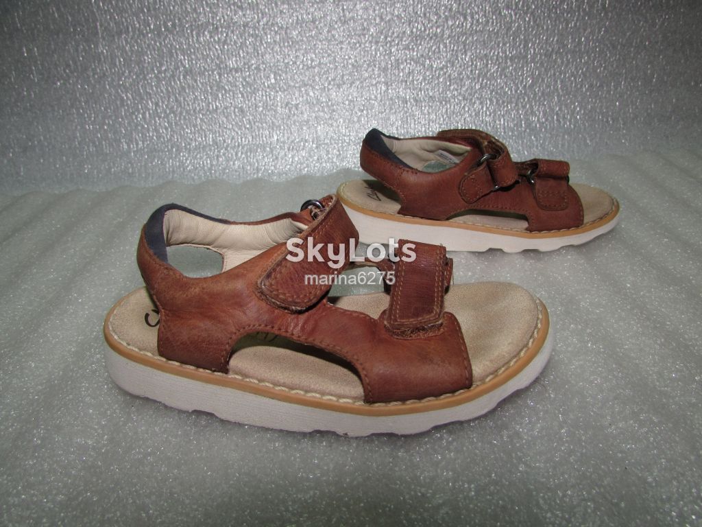 Clarks ~ КОЖАНЫЕ БОСОНОЖКИ САНДАЛИИ ~ р 25 /15,7 см - фото фото фото 2