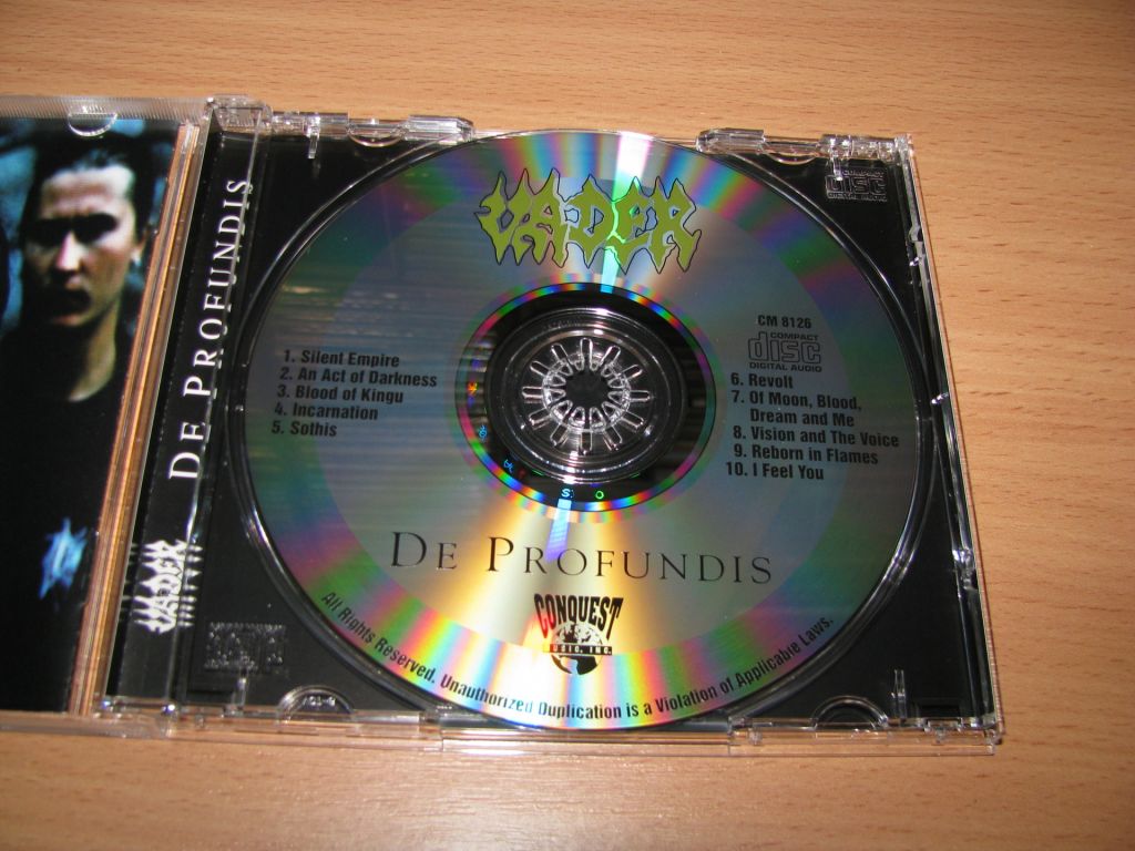 VADER - De Profundis    (1996 Conquest Music USA) - фото фото фото 2