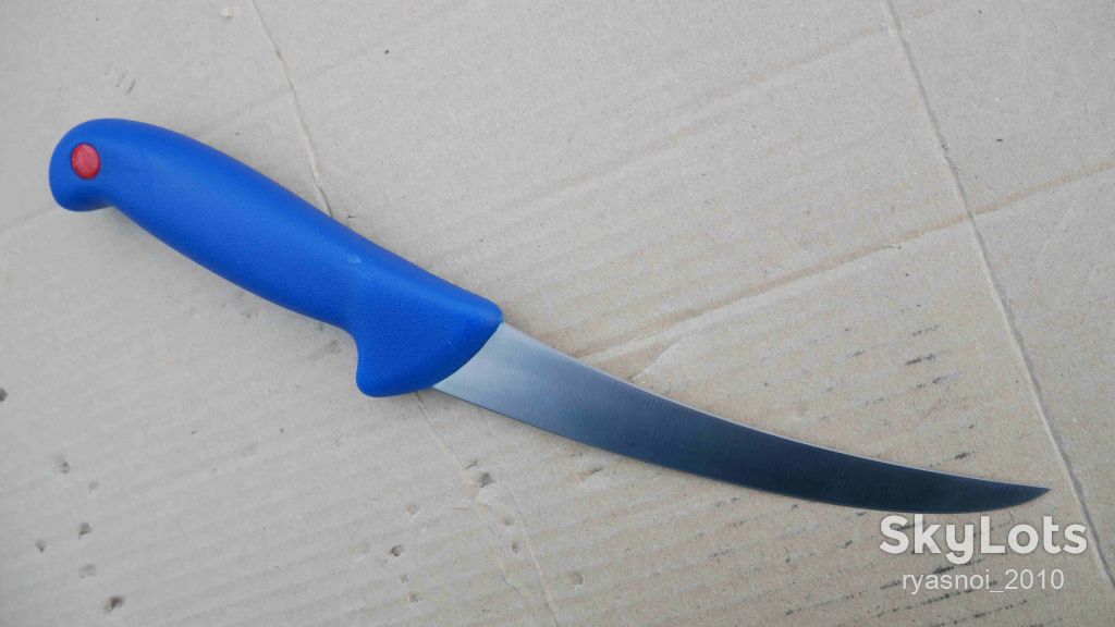 Plys TZHS903 D4, Plastic blue, 40Cr13 Satin, Kitchen Knife, Fixed - фото фото фото 10