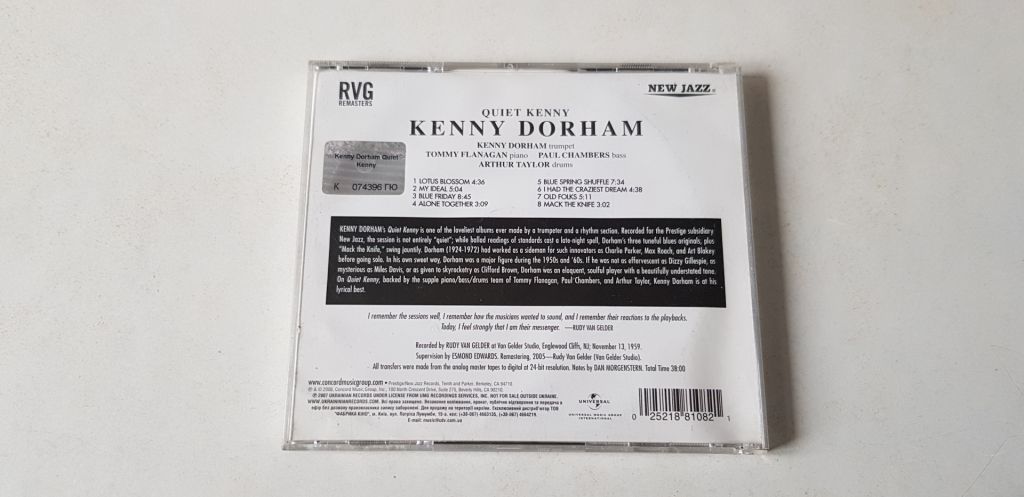 Kenny Dorham Quiet Kenny CD ліцензія - фото фото фото 1