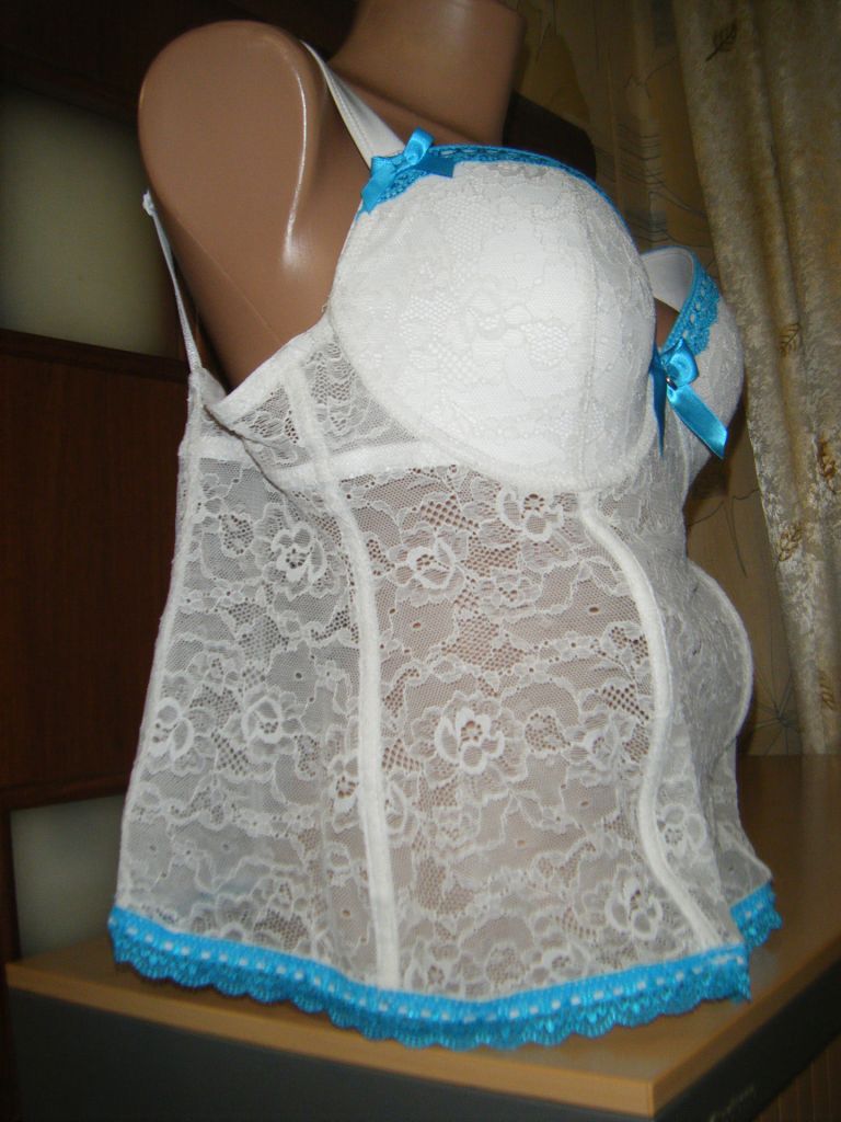 Шикарный кружевной бюстье, размер L / XL, чашка C / D - фото фото фото 2