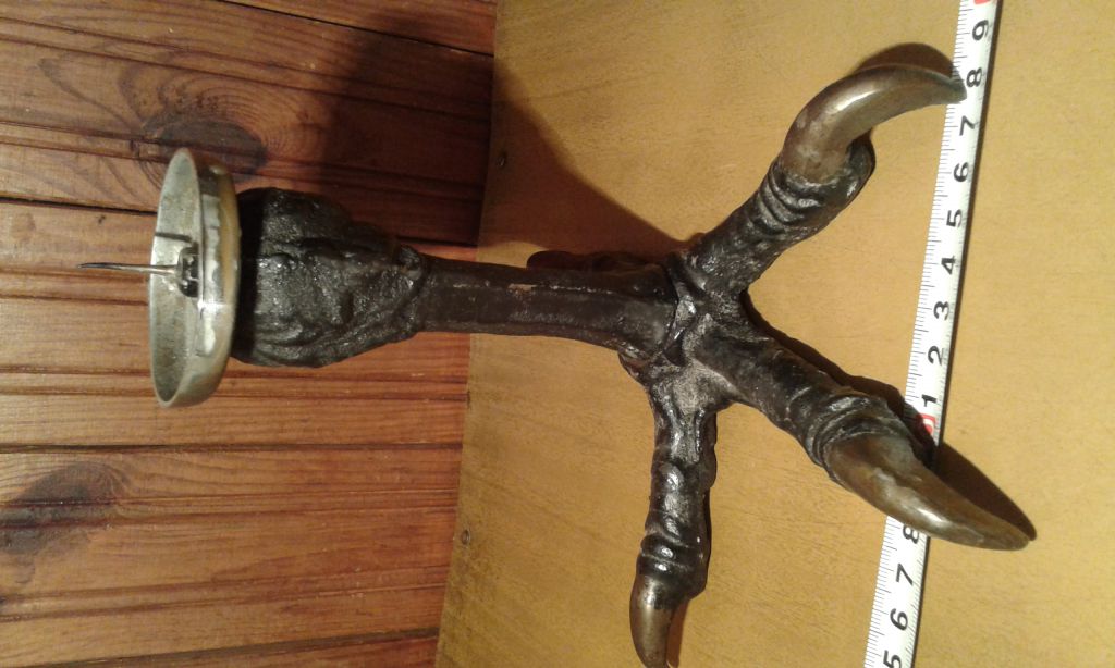 Орлиная лапа Подсвечник Чугун - фото фото фото 3