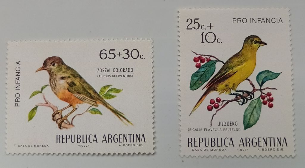 Аргентина 1972 Птицы, фауна, MNH - фото фото фото 0