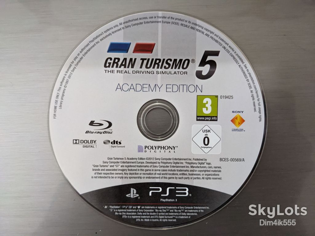 Диск Gran Turismo 5 Academy Edition для Sony PlayStation 3 - фото фото фото 0
