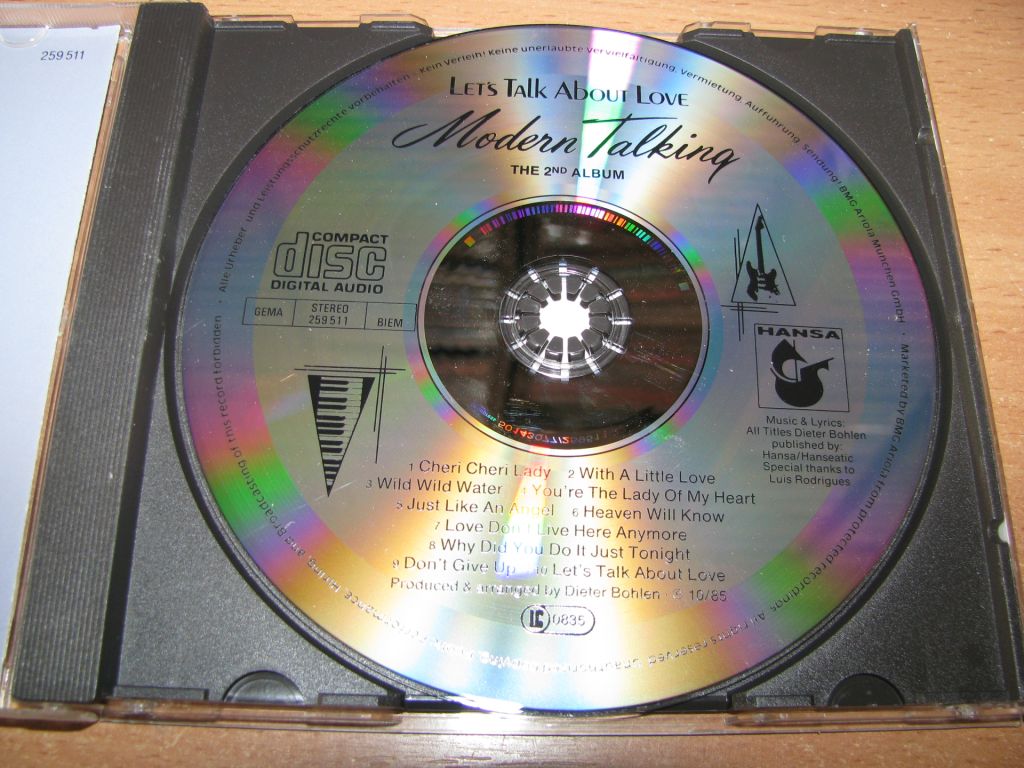MODERN TALKING - Let's Talk About Love  (1988 Hansa  Germany) - фото фото фото 2