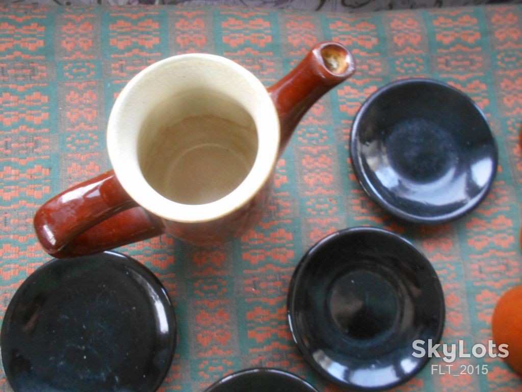 Кофейный  набор . Керамический .Период СССР - фото фото фото 5