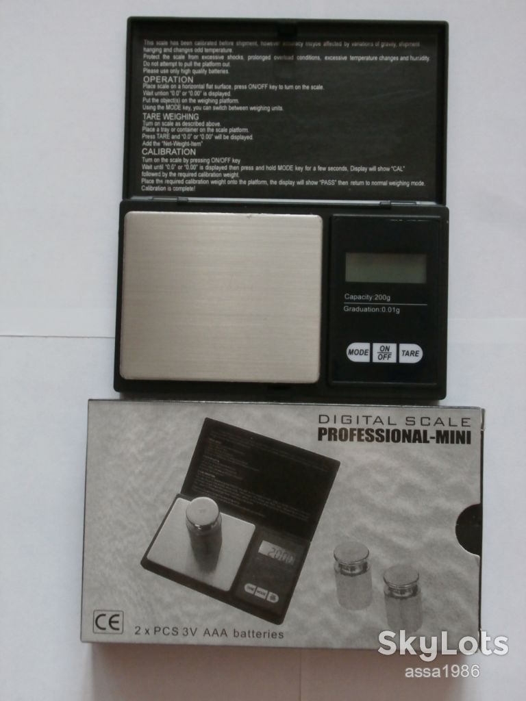 Ваги ювелірні Digital Scale Professional-Mini Портативні електронні ваги від 0.01 до 200грам - фото фото фото 0