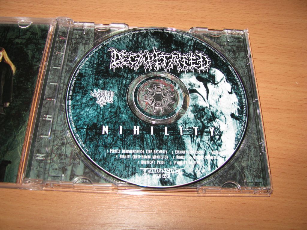 DECAPITATED - Nihility   (2002 Earache 1st press,USA) - фото фото фото 2
