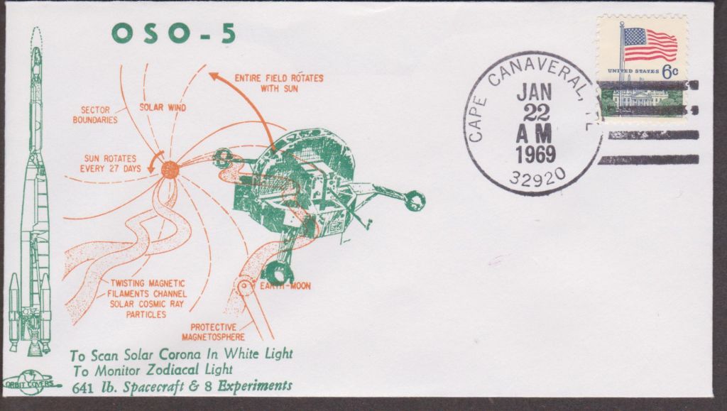 США 1969 КОСМОС НАСА КОСМИЧЕСКАЯ ОРБИТАЛЬНАЯ СОЛНЕЧНАЯ ОБСЕРВАТОРИЯ OSO ПОЛЁТ ПРОГРАММА ИЗУЧЕНИЕ ХК - фото фото фото 0