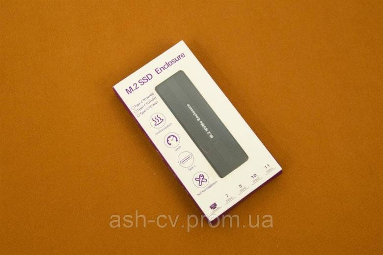 Адаптер, кишеня, для, SSD, M.2, NVMe, USB, Enclosure, 10Gbps - фото фото фото 2