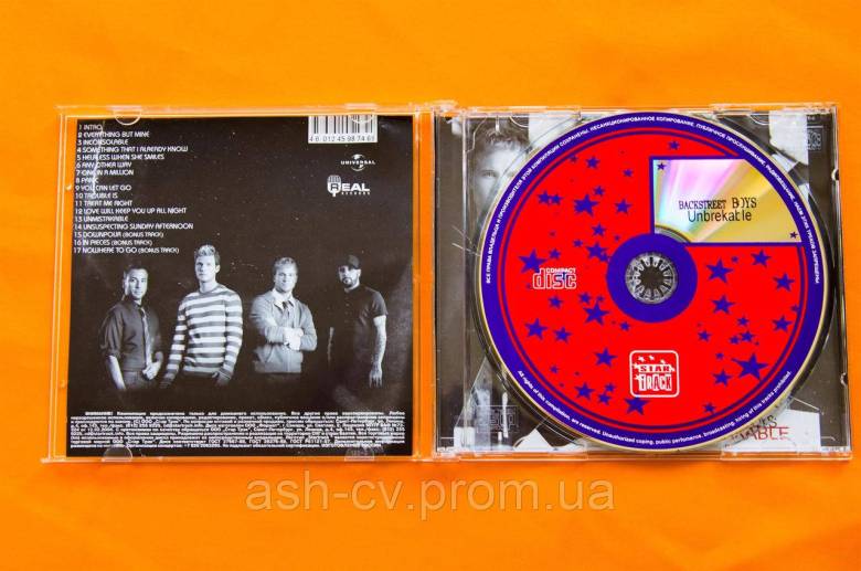 Музичний диск CD. BACKSTREET BOYS - UNBREAKABLE - фото фото фото 3