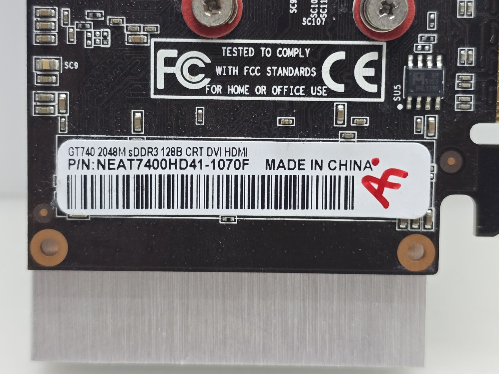 Відеокарта Gainward GeForce GT 740 2GB  (2Gb,GDDR3,128 Bit,HDMI,PCI-Ex,Б/у) - фото фото фото 3
