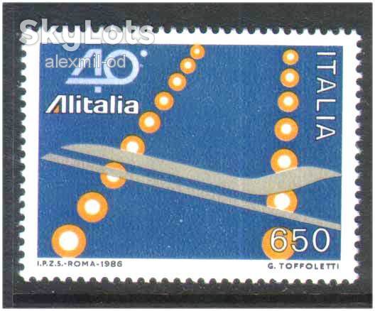 Авиация . Италия 1986 г MNH - - фото фото фото 0