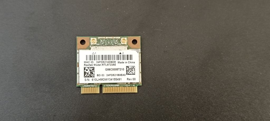 Wi-fi+BT модуль HalfSize Mini PCIE Realtek RTL8723AE Aw-nb114h 802.11 b,g,n 150Mbps - фото фото фото 2