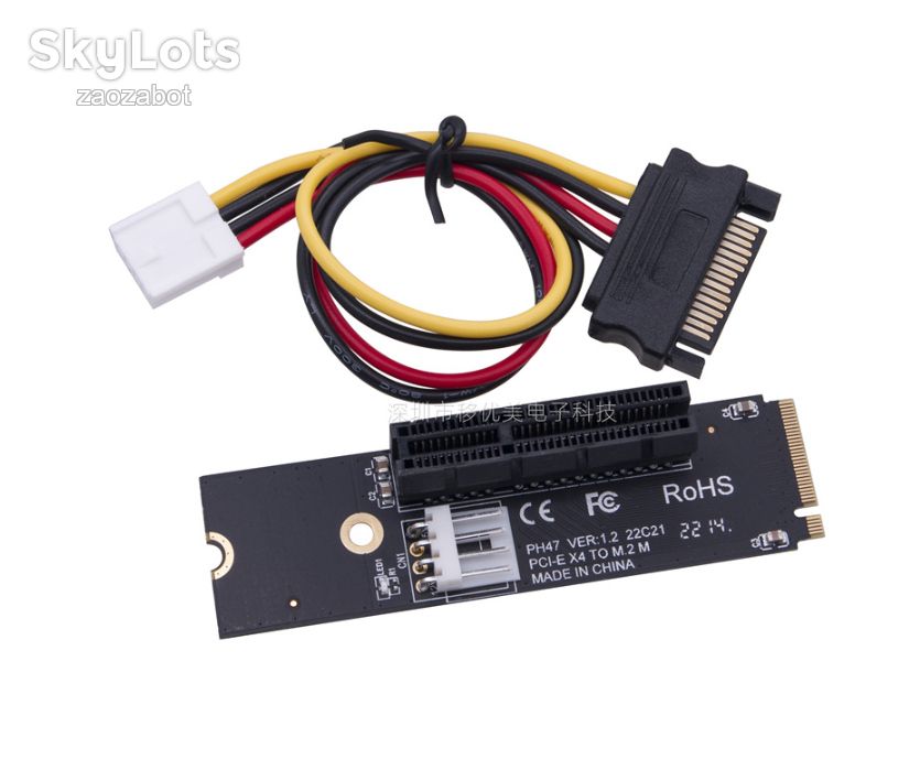 Адаптер M.2 NVMe     (M-Key) до PCIe x4 - фото фото фото 0