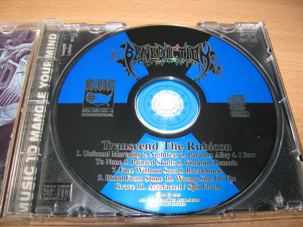 BENEDICTION - Transcend The Rubicon  (1993 Nuclear Blast 1st press,USA) - фото фото фото 2
