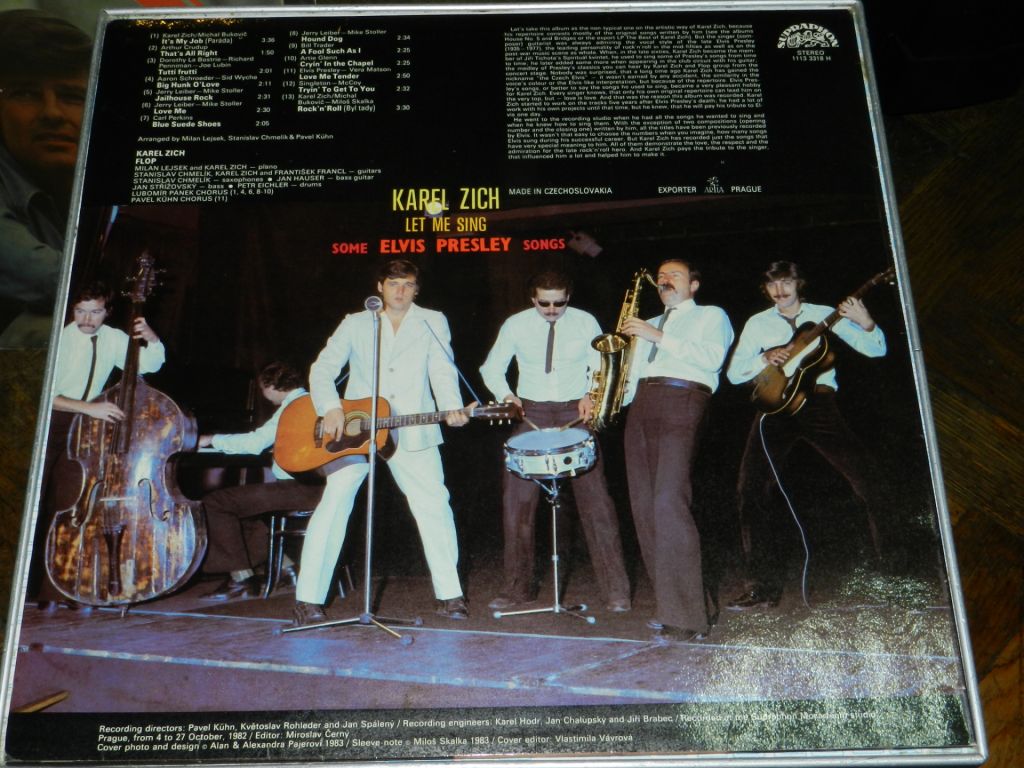 LP  Karel Zich let me sing some Elvis Prasley songs - фото фото фото 3