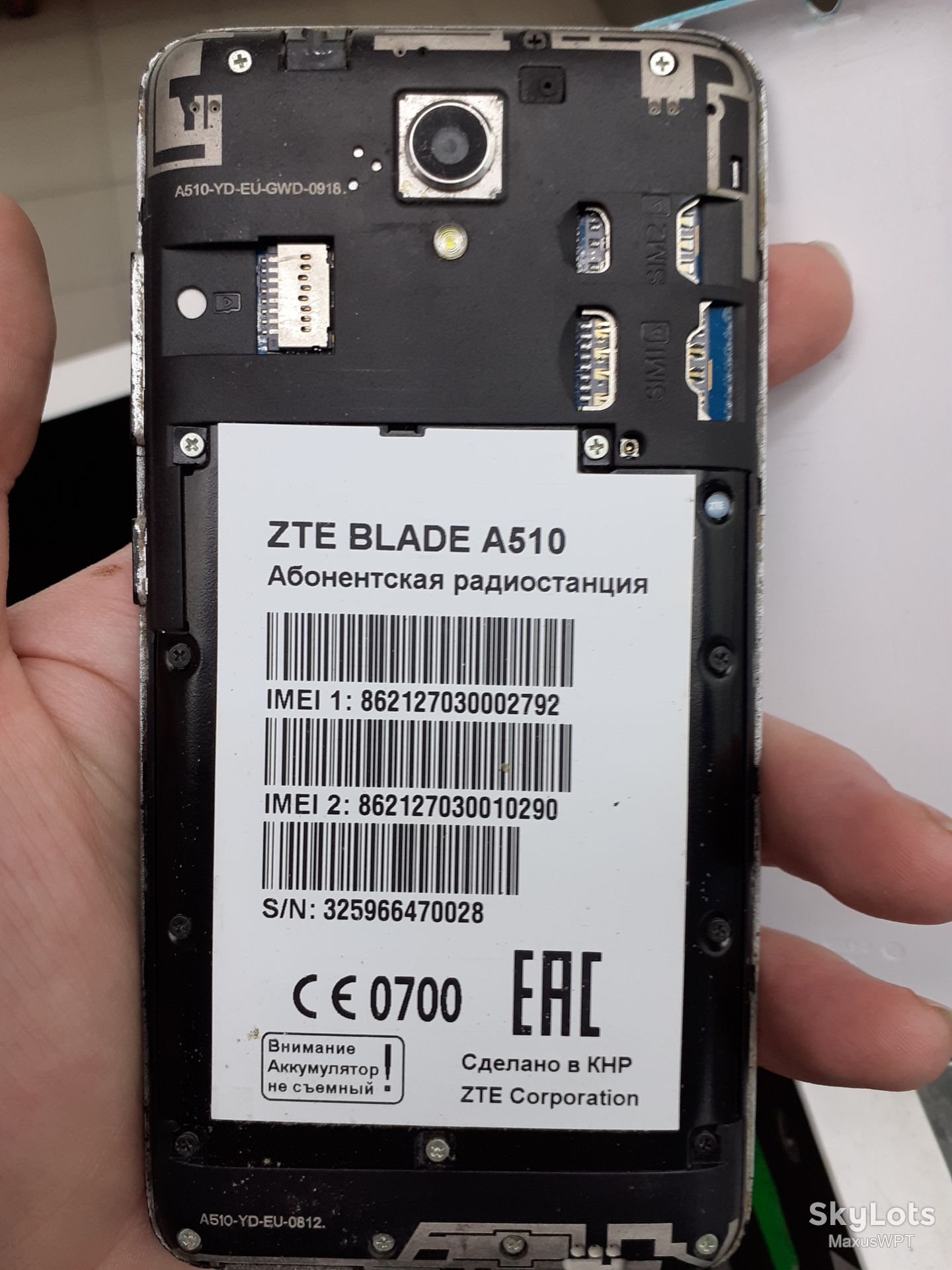 #148 Sklad ZTE blade a510 green - фото фото фото 10