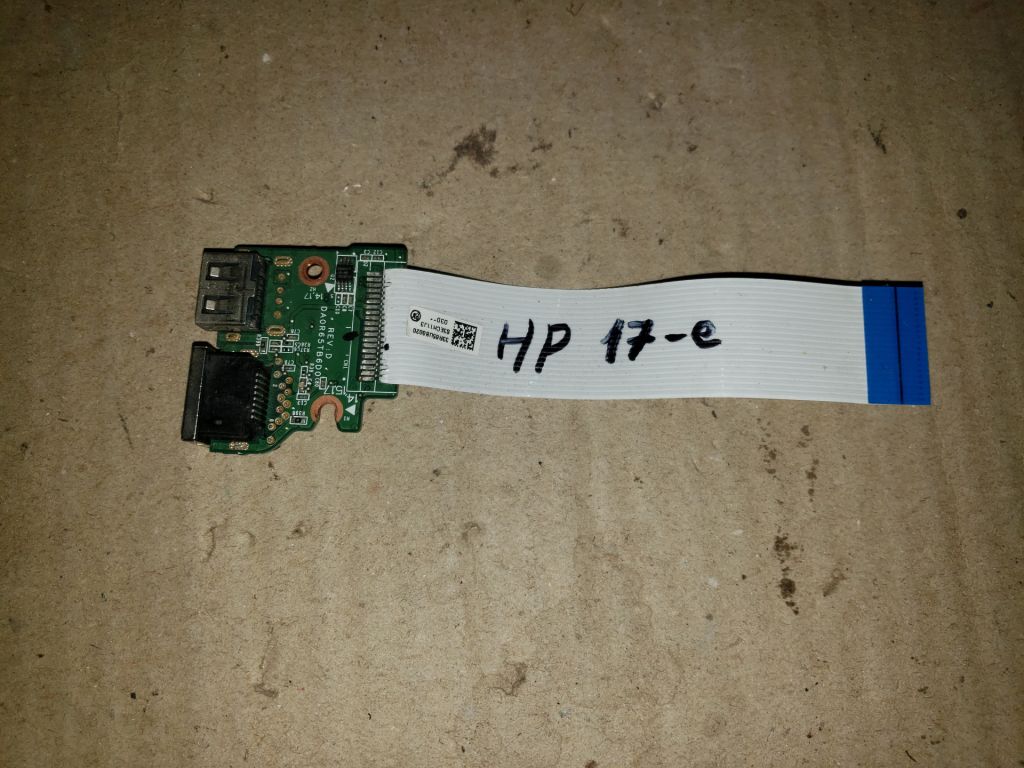 Плата USB+LAN ноутбука HP Pavilion 17-e-series      (DA0R65TB6D0) - фото фото фото 0