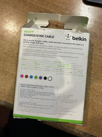 Кабель Belkin F2CU012BT2MWHTM USB - Micro USB 2m № 231105231 - фото фото фото 3