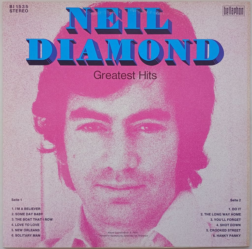 NEIL DIAMOND Greatest Hits LP EX - фото фото фото 1
